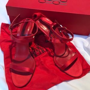 NWT Carolina Herrera Red Heels 👠 Size 37